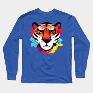 Tiger in Bold Colours Long Sleeve T-Shirt